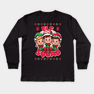 Elf Squad Kids Long Sleeve T-Shirt